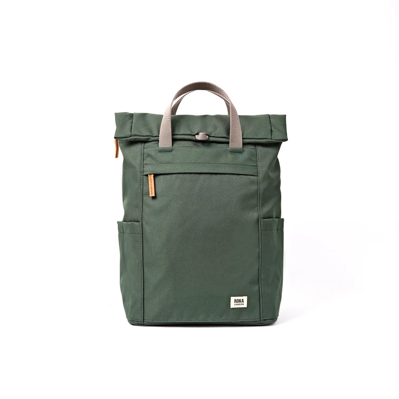 ROKA Finchley Een Thunderstorm Medium tas van gerecycled canvas