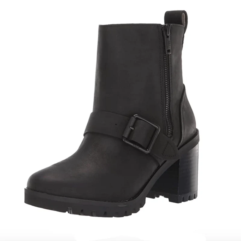 UGG Fern leren dameslaarzen - zwart