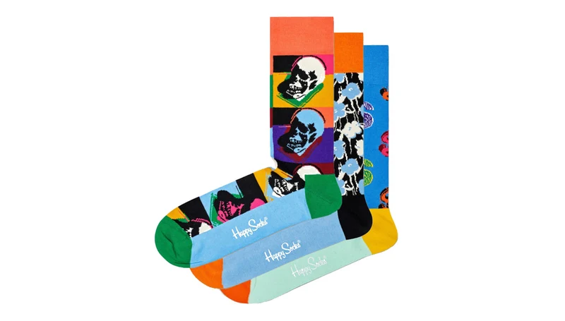 Happy Socks - Andy Warhol - Geschenkdoos (3 paar)