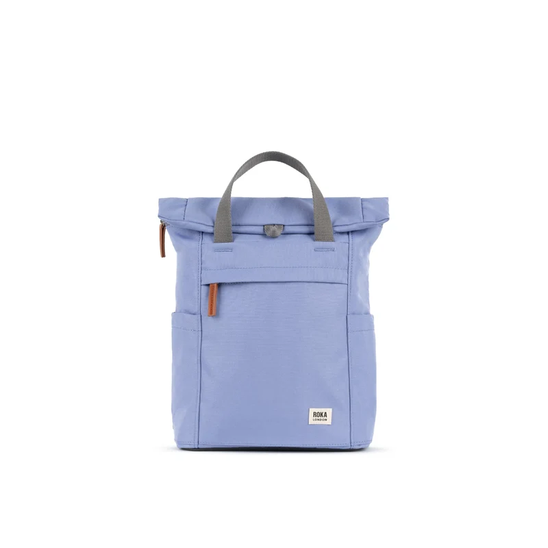 ROKA Finchley Een klein tasje van gerecycled canvas met een distelmotief