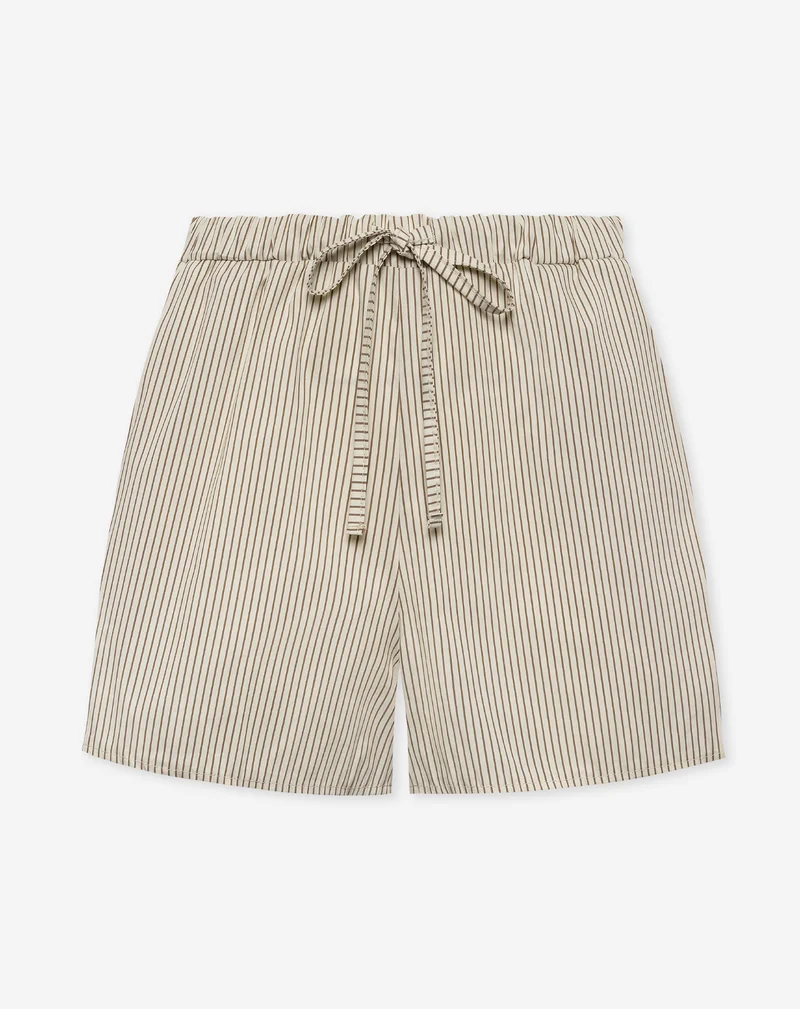 STRIPE ELASTIC SHORTS BRUIN