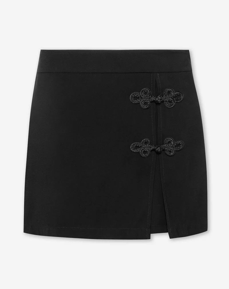YASMIN MANDERIN SKORT ZWART