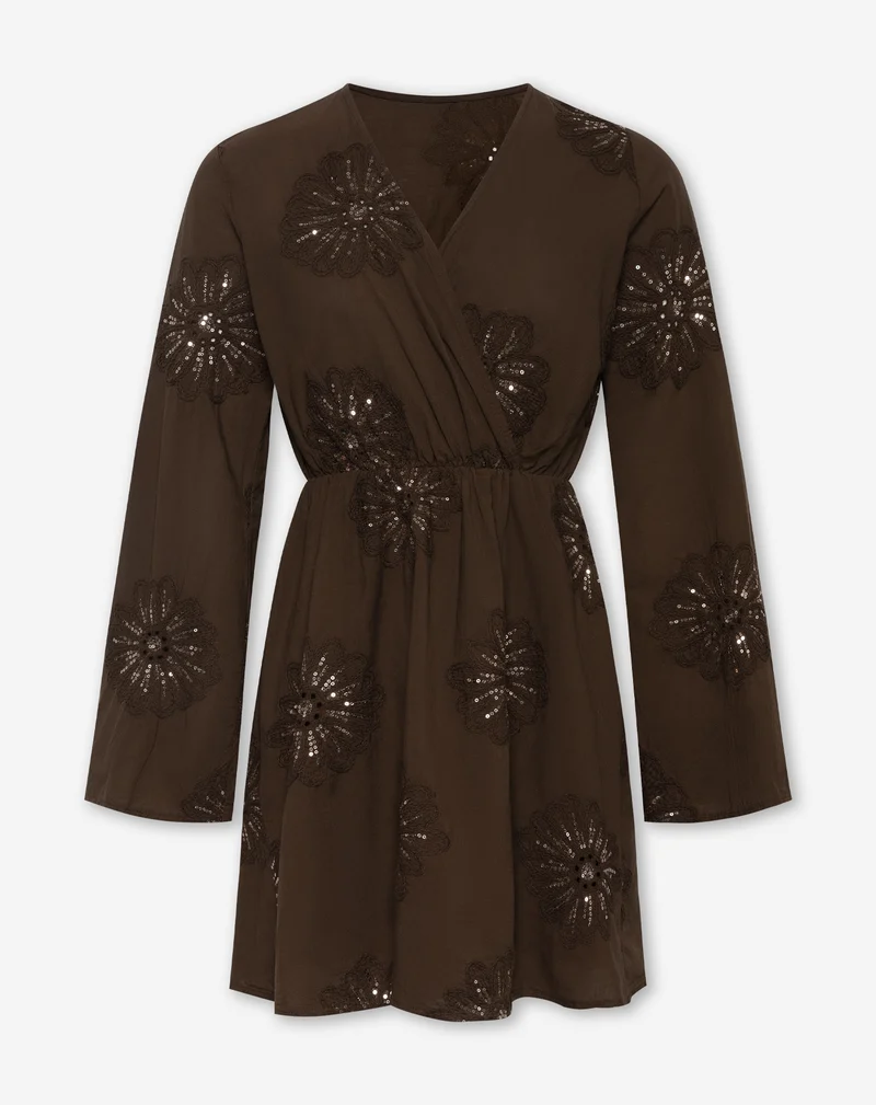 JODIE FLOWER DRESS BRUIN