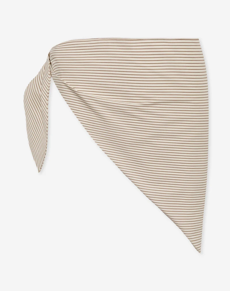 STRIPE SCARF BRUIN