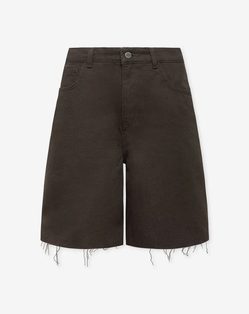 BAGGY DENIM JORT BRUIN
