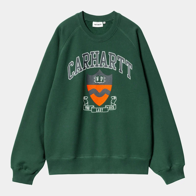Carhartt WIP Heren Lazy Duck Sweat Top - Sycamore Tree