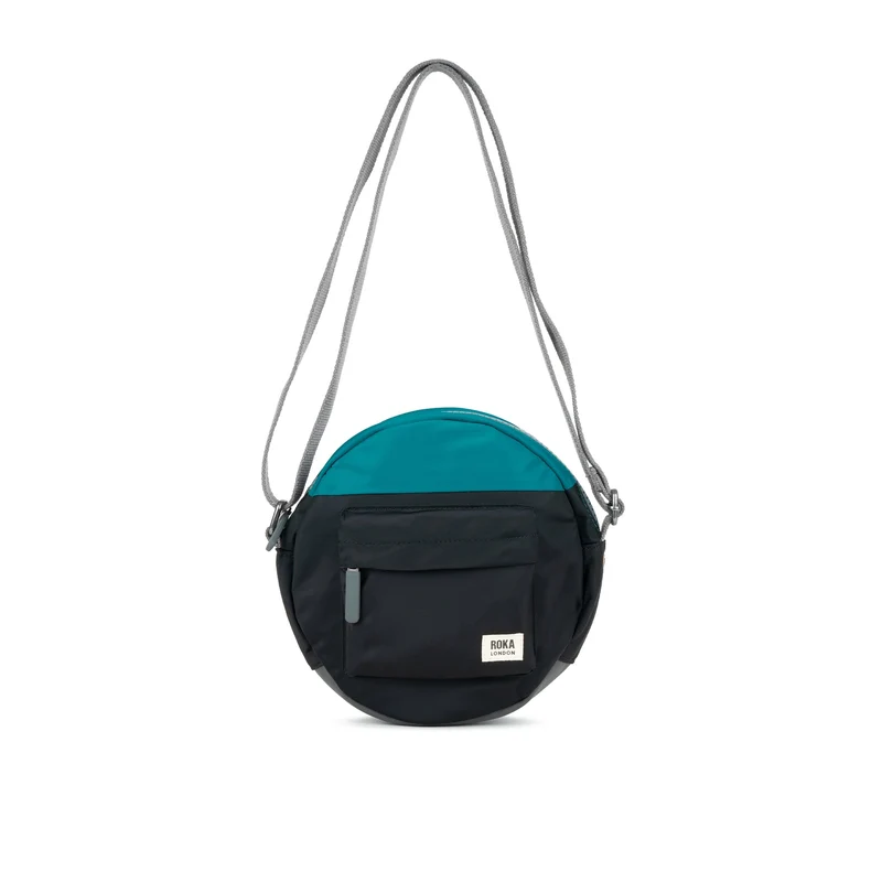 ROKA Creatieve verspilling Paddington B Marine / Zwarte tas van gerecycled nylon, één maat