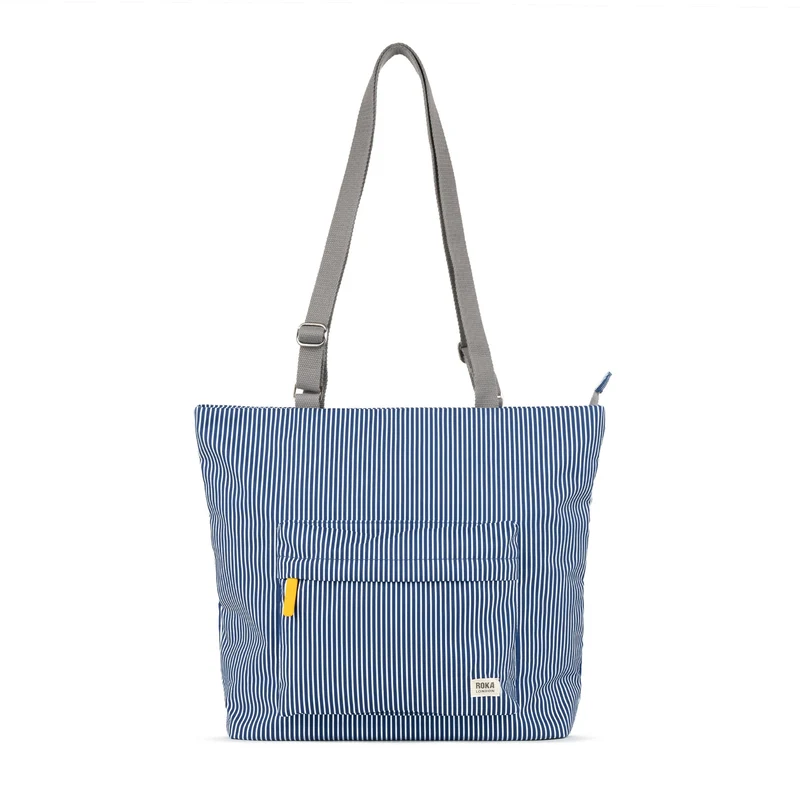 ROKA Trafalgar B Hickory Stripe medium gerecyclede canvas tas