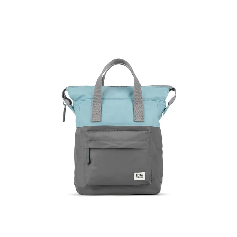 ROKA Creatieve verspilling Bantry B Grafiet/Spearmint Kleine Tas van Gerecycled Nylon