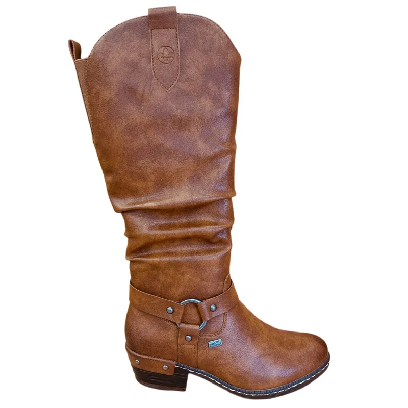 Rieker Dames Fleece gevoerde hoge laarzen - Bruin