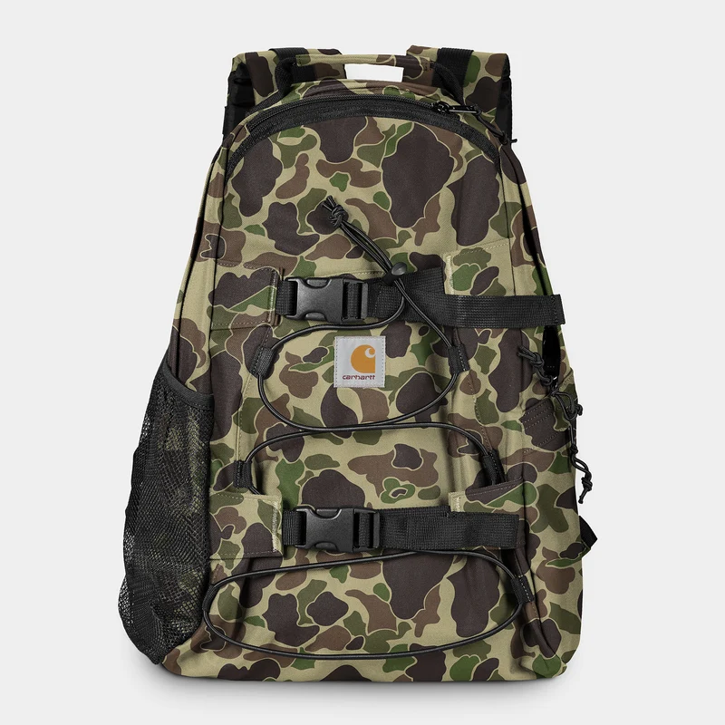 Carhartt WIP HEREN Kickflip Rugzak - Eendengroene camouflage
