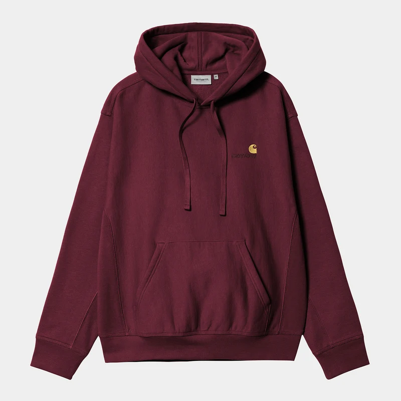 Carhartt WIP HEREN American Script Hoodie - Malbec