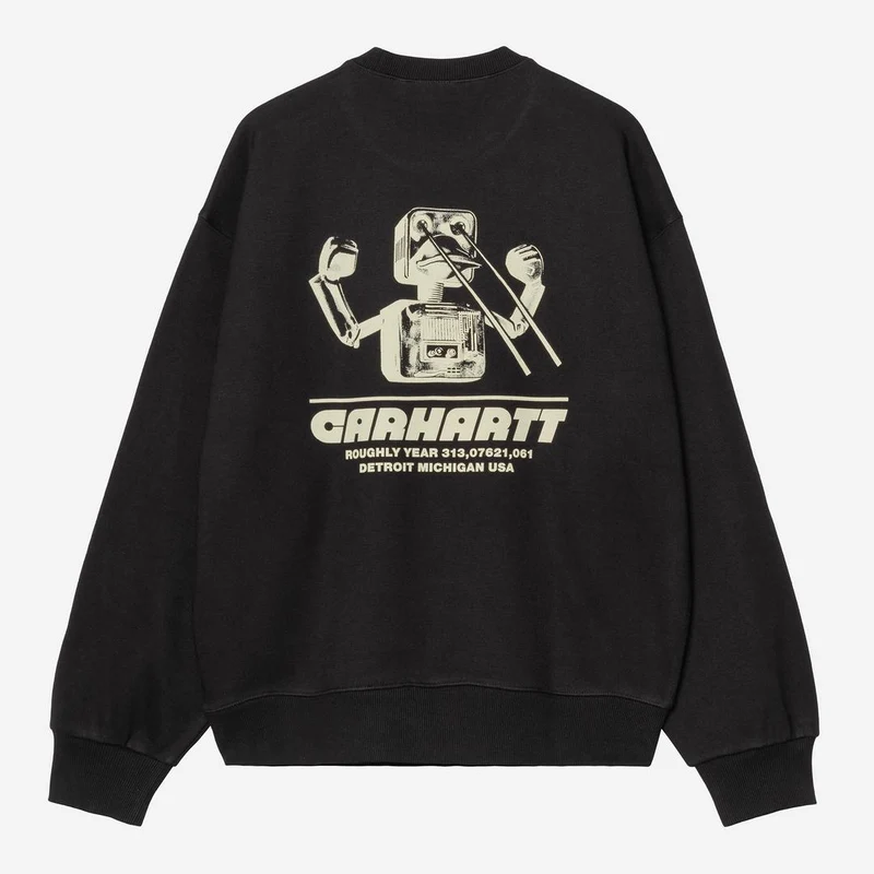 Carhartt WIP Heren Wiptopia Sweatshirt | Zwart
