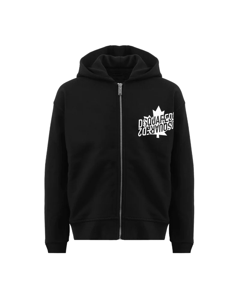 Kids Slouch Fit Zip Zwart