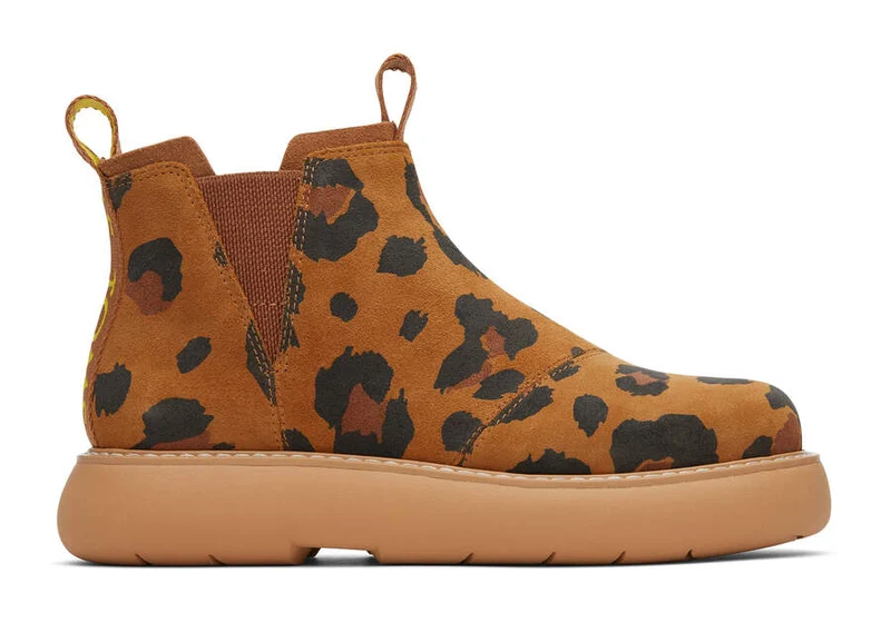 TOMS Dames Alpargata Mallow Chelsea Laarzen - Bruin Luipaard