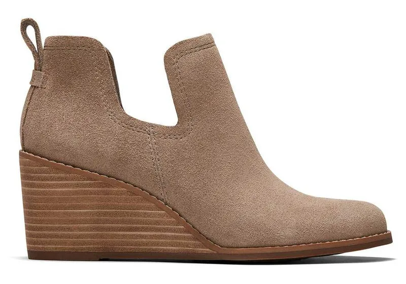 TOMS Suède Kallie-laarzen voor dames - taupe