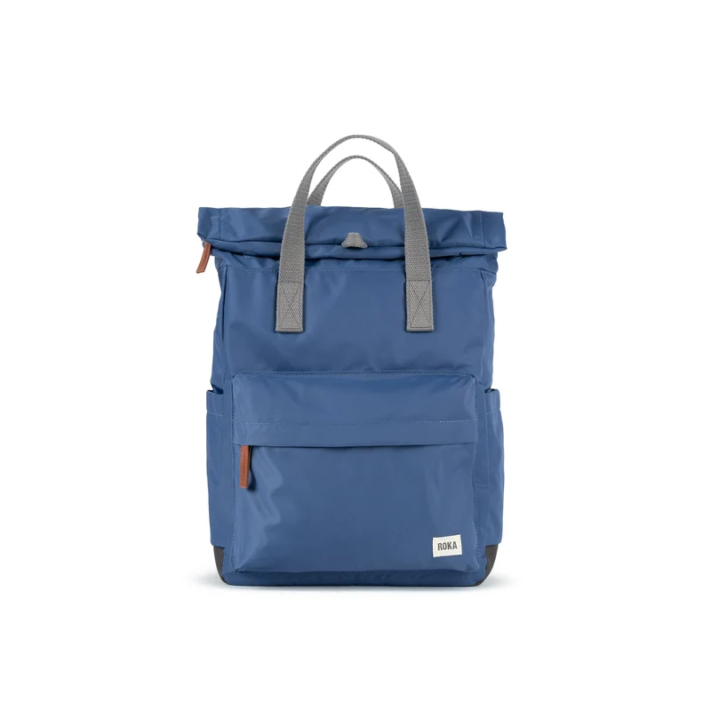 ROKA Canfield B Middelgrote tas van gerecycled nylon in verbrandblauw