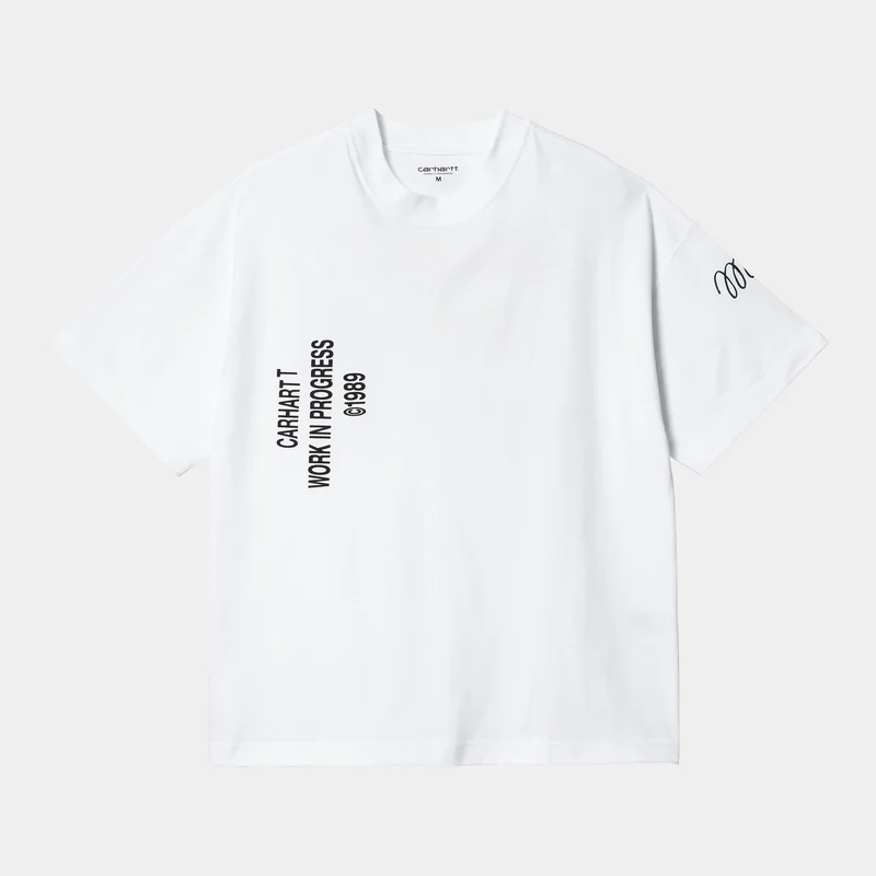 Carhartt WIP Kenmerkend biologisch T-shirt met korte mouwen voor heren - wit