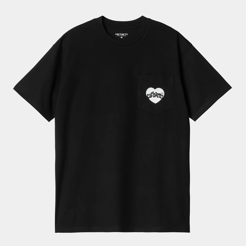 Carhartt WIP Heren Armor Pocket T-shirt - Zwart / Wit