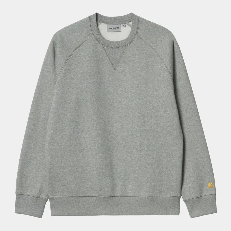 Carhartt WIP Chase sweattop voor heren - grijs gemêleerd