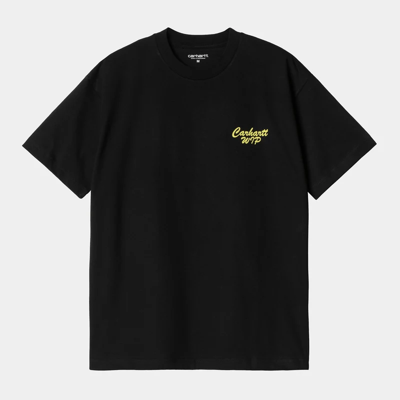 Carhartt WIP HEREN FriendsHip T-shirt - Zwart/Geel