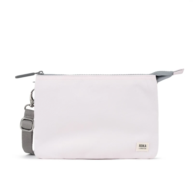 ROKA Carnaby Crossbody XL Transcendent Roze Tas van gerecycled canvas