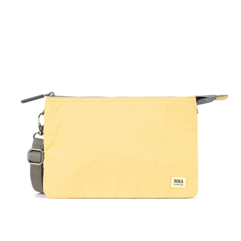 ROKA Carnaby Crossbody XL Champagne Taslon Tas