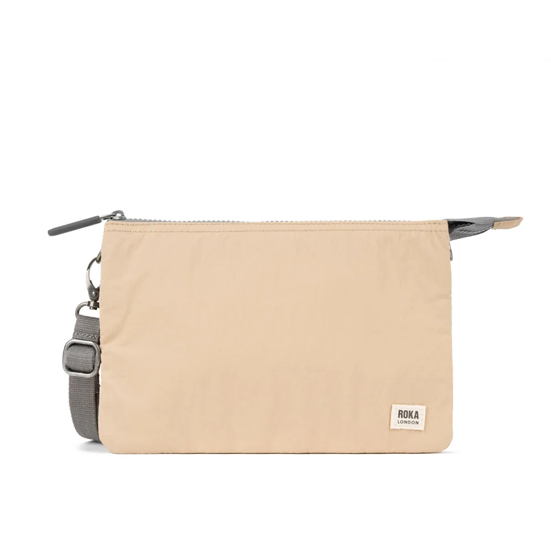ROKA Carnaby Crossbody XL Biscotti Taslon Tas