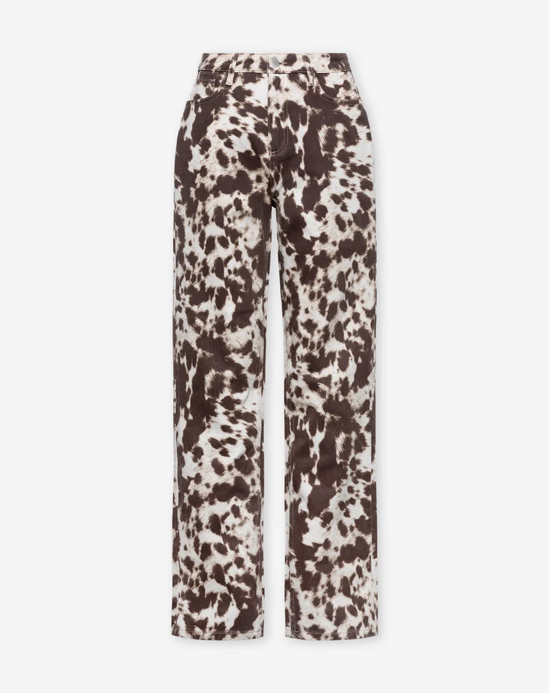 COW ALLOVER JEANS BRUIN