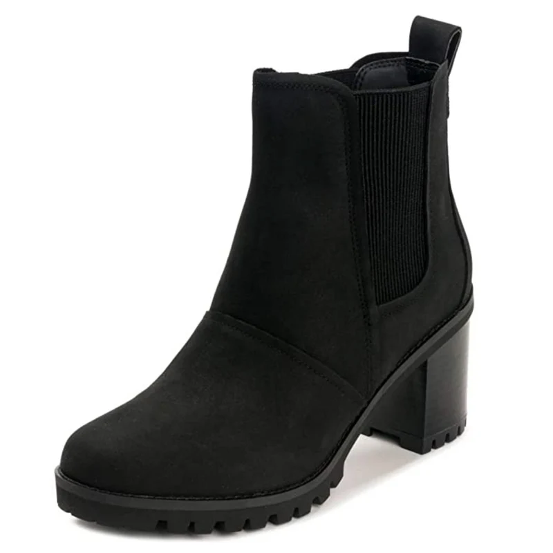 UGG Leren hazellaars voor dames met hak - zwart