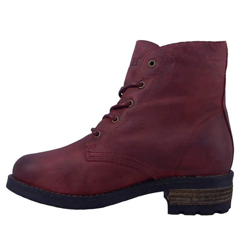 Oak & Hyde Dames Bridge Lo leren enkellaars - Ox Blood
