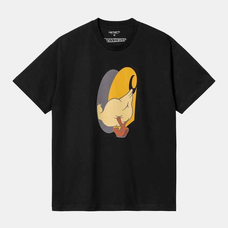 Carhartt WIP Deadkebab Knock Knock biologisch T-shirt met korte mouwen voor heren - zwart