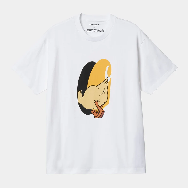 Carhartt WIP Deadkebab Knock Knock biologisch T-shirt met korte mouwen voor heren - wit