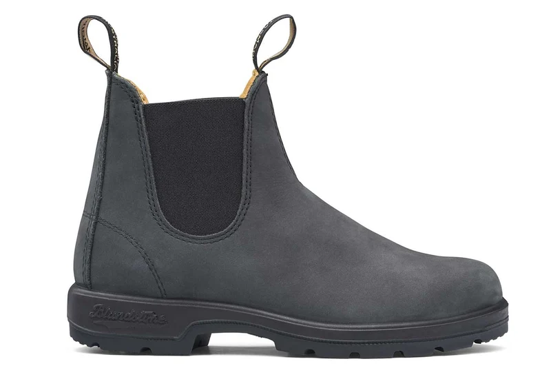 Blundstone Unisex 587 Classics gewaxt nubuck leer Chelsea Laars | Rustiek zwart