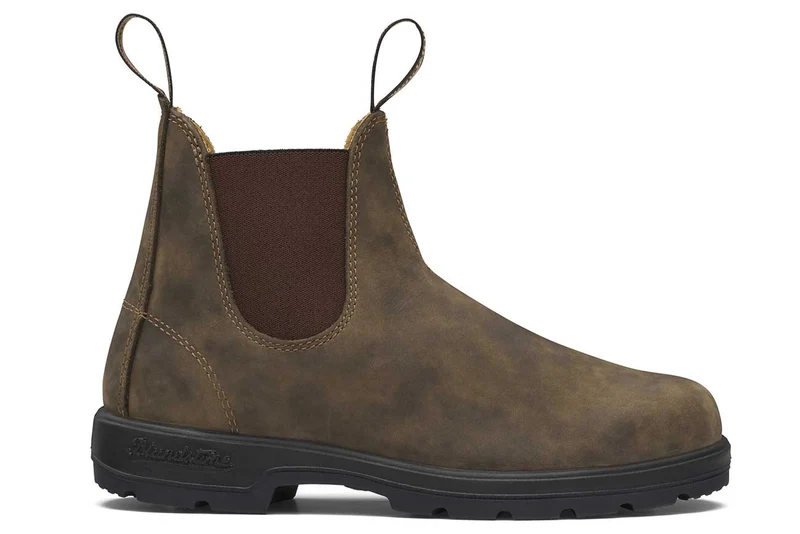 Blundstone Unisex 585 Classics gewaxt nubuck leer Chelsea Laars | Rustbruin