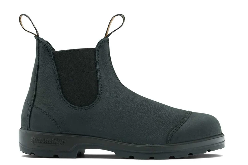 Blundstone Unisex 2547 Classics Volledig nerfleder met gewaxte afwerking Chelsea Laars | Kiezelzwart