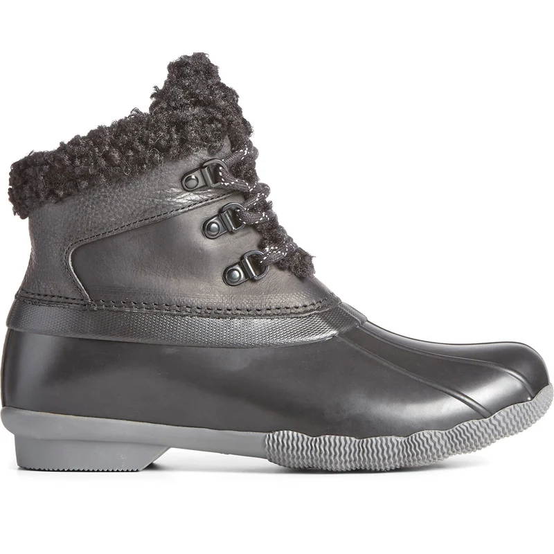 Sperry Saltwater Alpine-enkellaarzen voor dames - zwart