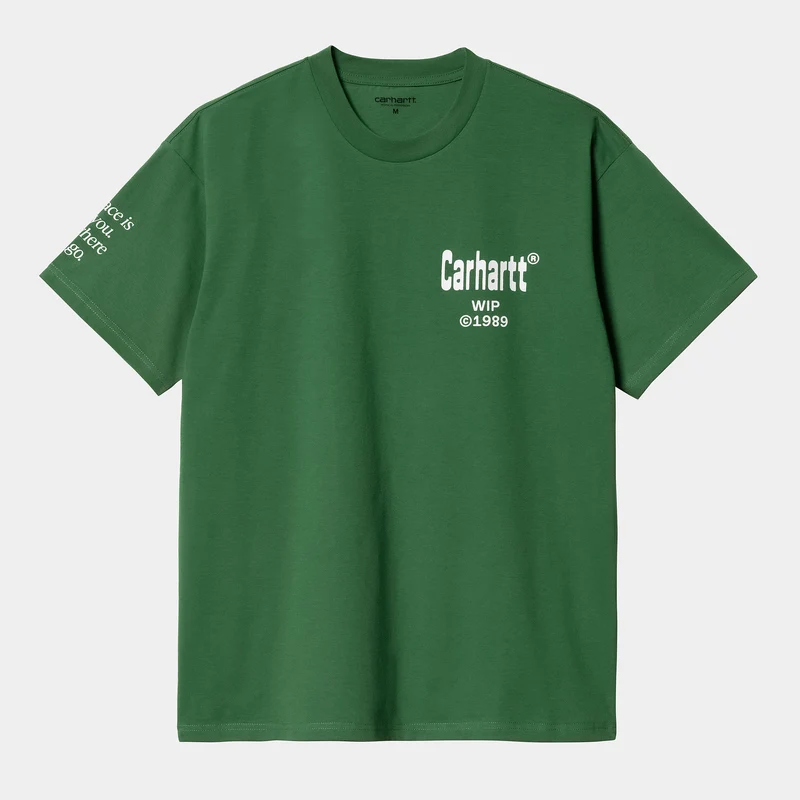 Carhartt WIP Heren Home Korte Mouw Biologisch T-shirt - Aspen Groen