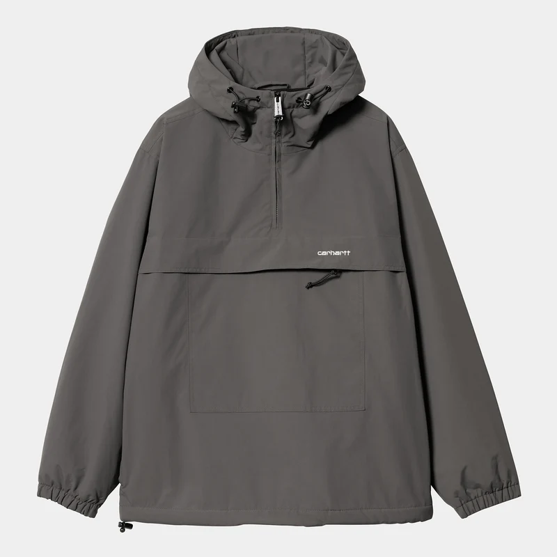 Carhartt WIP Heren Windjack Pullover Winterjas - Grafiet