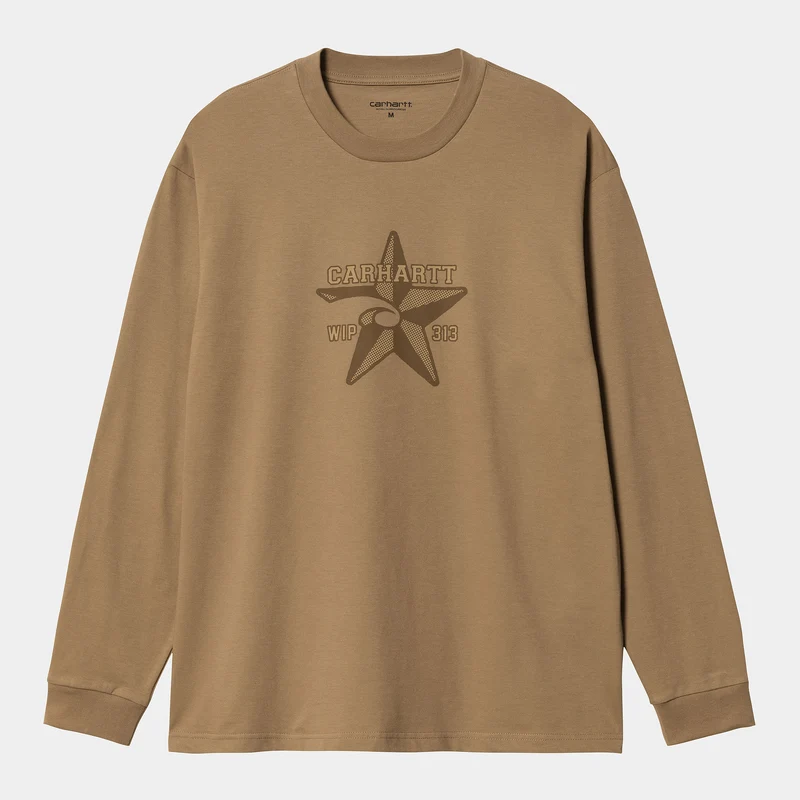 Carhartt WIP Sheriff T-shirt met lange mouwen voor heren - Buffel