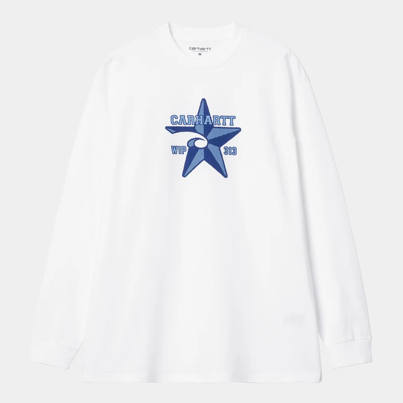 Carhartt WIP Sheriff T-shirt met lange mouwen voor heren - Wit