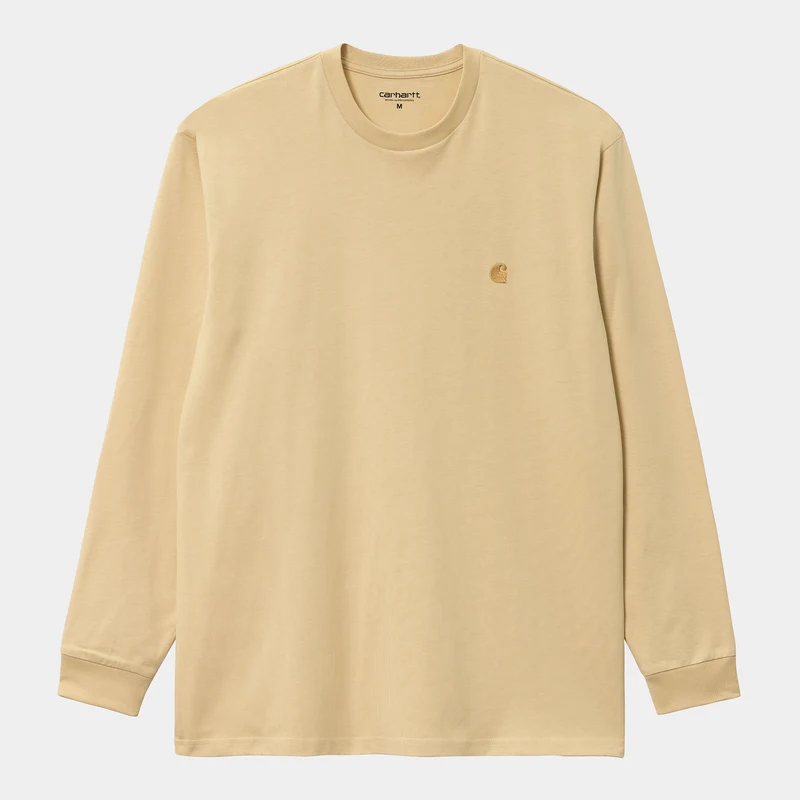 Carhartt WIP Heren Chase T-shirt met lange mouwen - Citroen