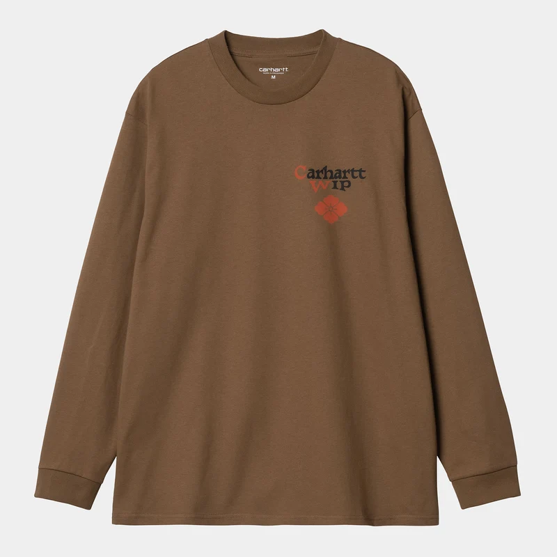 Carhartt WIP Heren Buffalo T-shirt met lange mouwen - Tamarinde