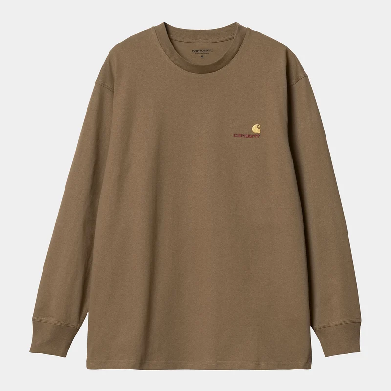 Carhartt WIP HEREN American Script T-shirt met lange mouwen - Buffalo