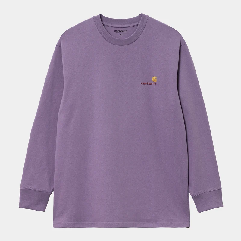 Carhartt WIP HEREN American Script T-shirt met lange mouwen - Violanda
