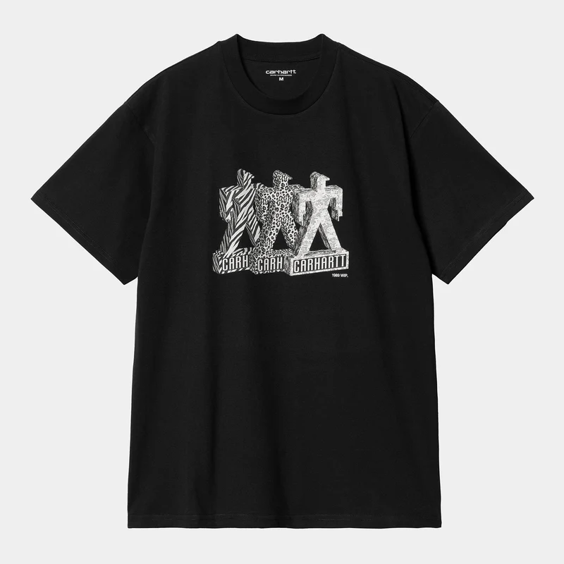 Carhartt WIP Gebouwd biologisch T-shirt voor heren - zwart