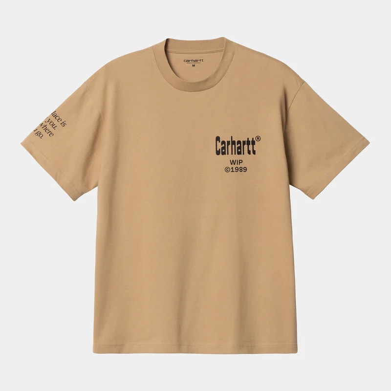 Carhartt WIP Biologisch T-shirt met korte mouwen voor heren - Dusty Hamilton Brown