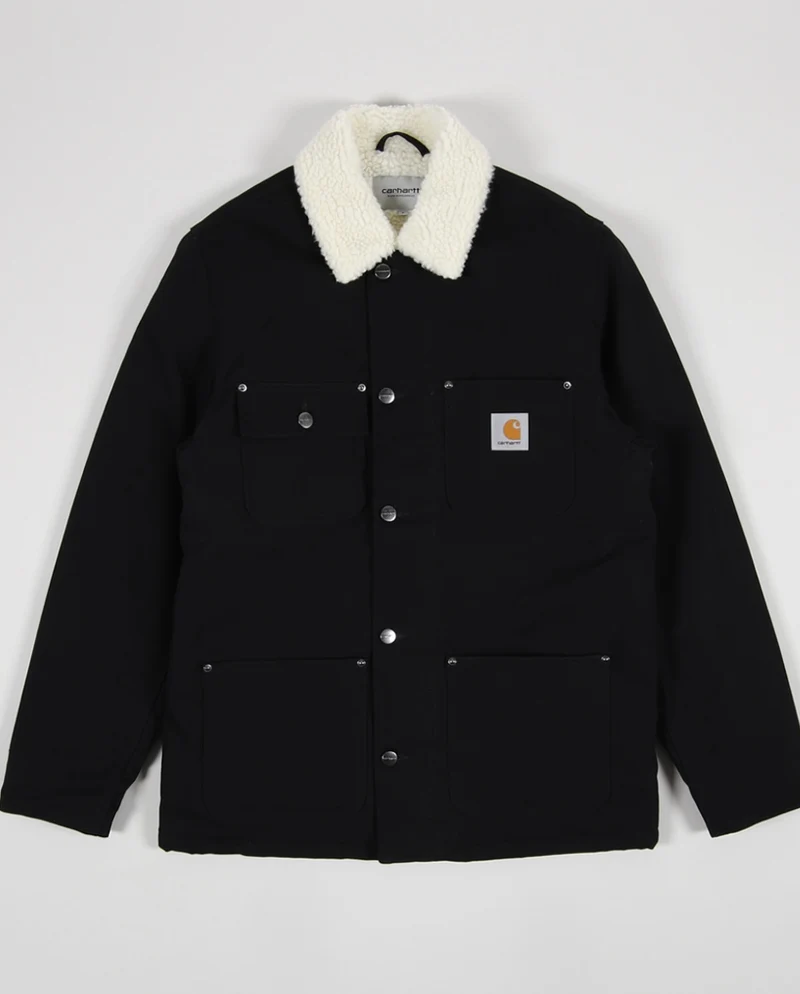 Carhartt WIP Heren Fairmount biologisch katoenen jack - zwart