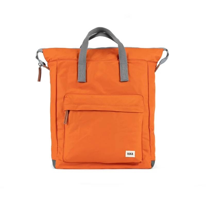 ROKA Bantry Grote tas van gerecycled nylon in de kleur Burnt Orange