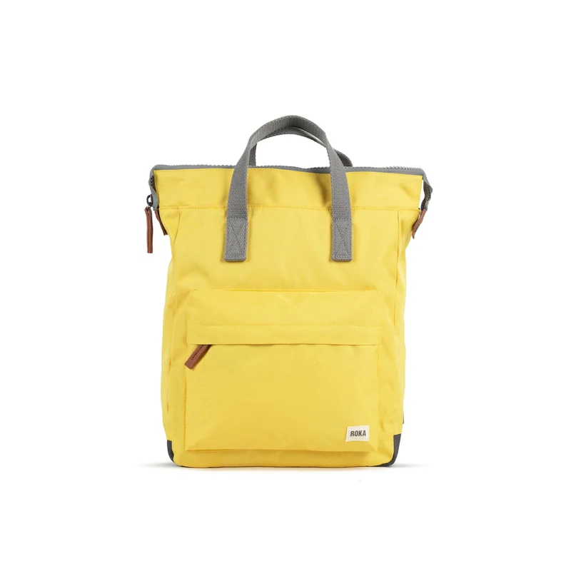 ROKA Bantry B Custard Medium Gerecyclede Canvas Tas